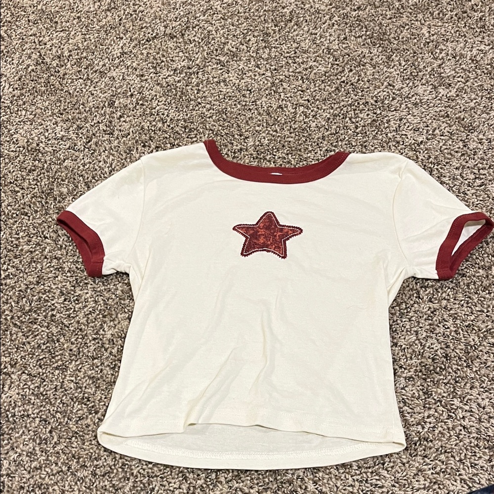 Kids Cream and Red Star T-Shirt